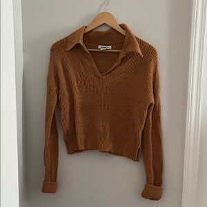 William Rast Women's V-Neck Sweater in Brown